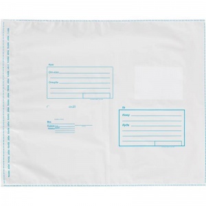 Пакет почтовый Amerplast «Куда-Кому» (320x355, стрип) белый, 3-x слойный полиэтилен, 50шт.