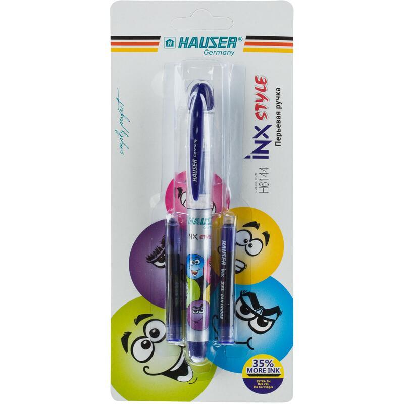 Ручка перьевая Hauser Style, синяя, (пластик), 10шт.