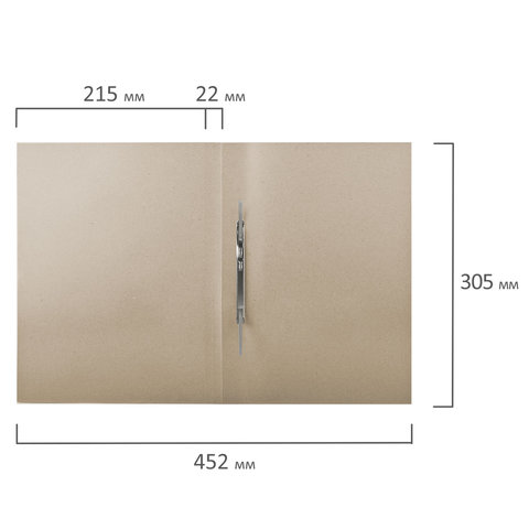 Папка-скоросшиватель Офисмаг (А4, до 200л., 320 г/м2, картон глянцевый) белая (127820)