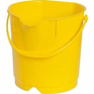 Ведро 9л FBK, пластиковое, желтое