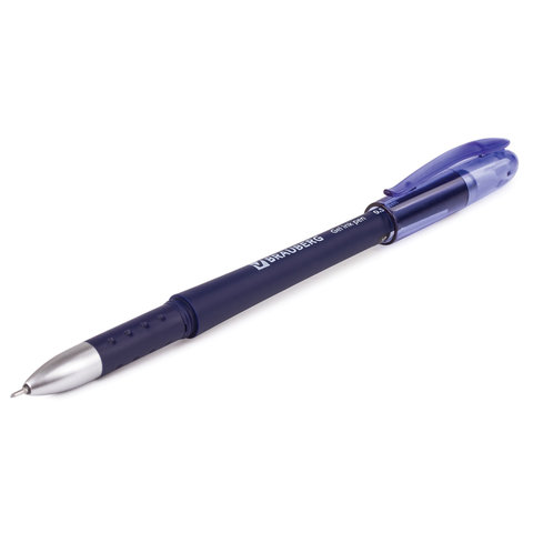 Ручка гелевая Brauberg Impulse (0.35мм, синий, игольчатый наконечник) 1шт. (141182)