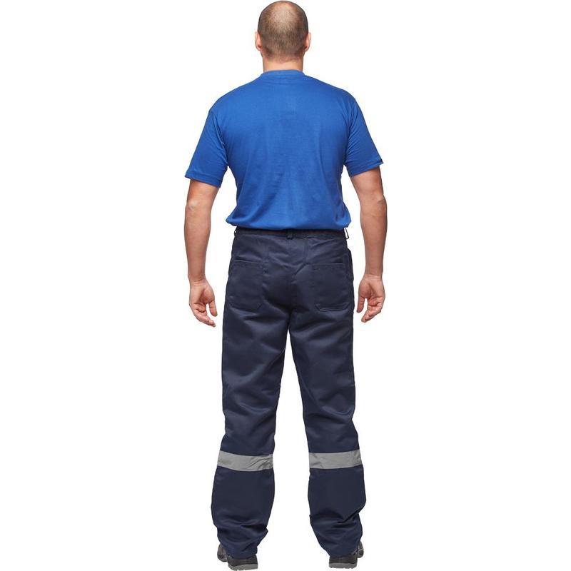 Брюки рабочие летние мужские л03-БР с СОП, синий, размер 64-66, рост 158-164