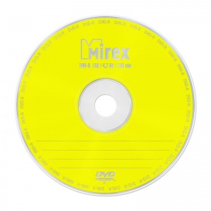 Оптический диск DVD-R Mirex 4.7Gb, 16x, cake box, 25шт.