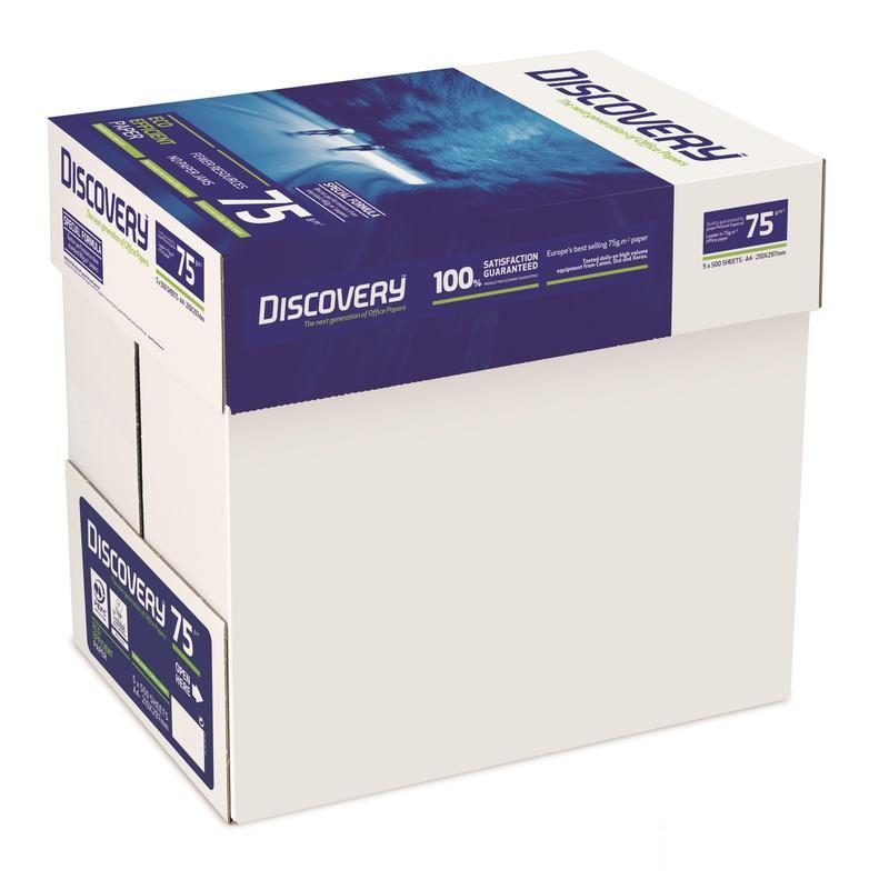 Бумага белая Discovery (А4, 75 г/кв.м, 161% CIE) 500 листов