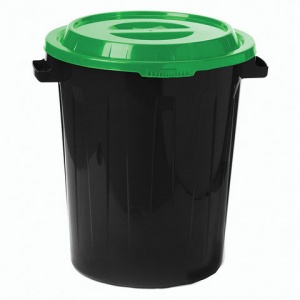 Контейнер для мусора 90л Idea, пластик цветной, 550x650x640мм (М 2394)
