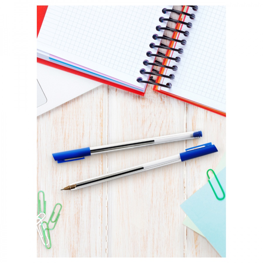 Ручка шариковая Стамм &quot;800&quot; (0.7мм, синий цвет чернил) 50шт. (РШ-30354)