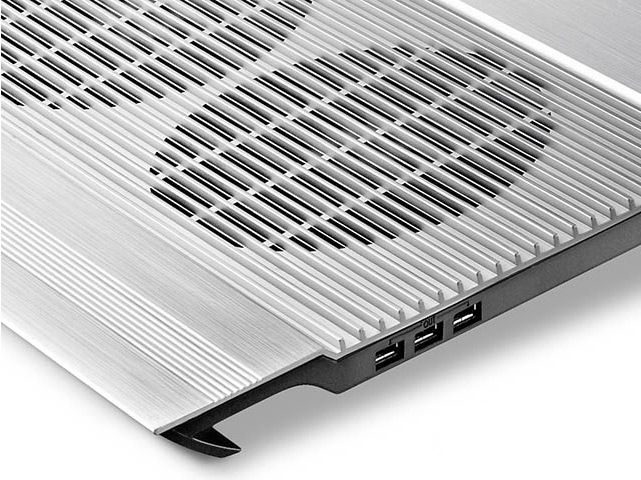 Подставка для ноутбука Deepcool N8, 17&quot;, 2 вентилятора, серебристая (N8)