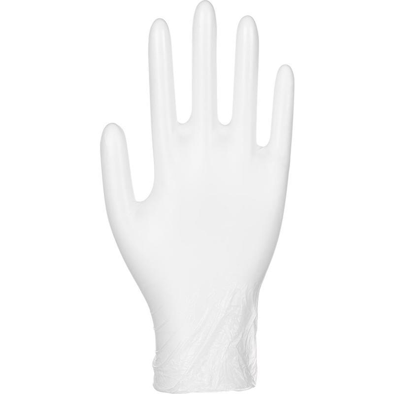 Перчатки одноразовые виниловые Klever, неопудренные, размер L, белые, 50 пар в упаковке, 10 уп.