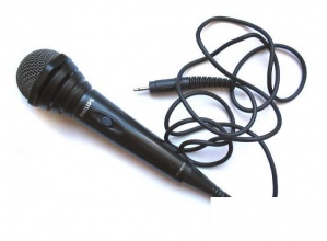 Микрофон Philips SBC MD110, черный (SBCMD110)