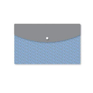 Папка-конверт на кнопке Attache Fleur (A5, 180мкм, пластик) 6шт.