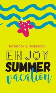 Телефонная книга А6 Plano "Летнее настроение" (48л, скрепка, картон мелованный)