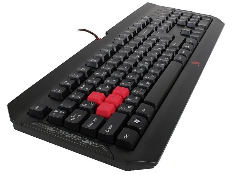 Набор клавиатура+мышь A4 Q1100 (Q100+S2), проводной, USB, черный (Q1100)