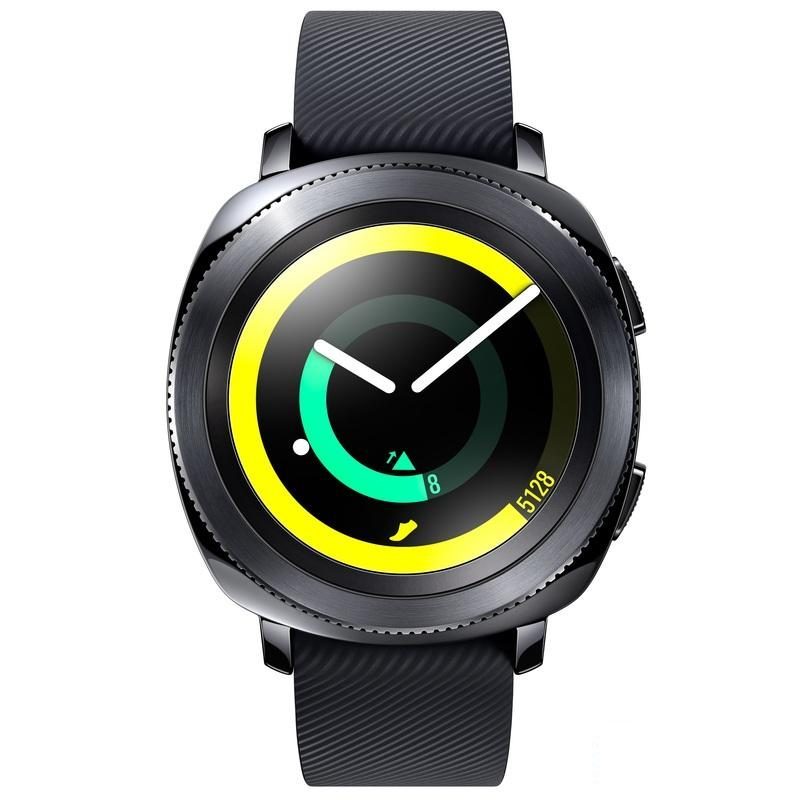 Смарт-часы Samsung Gear Sport0, 1.2&quot;, черные