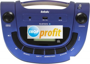 Аудиомагнитола BBK BS07BT, синий ((BS) BS07BT ТЕМНО-СИНИЙ)