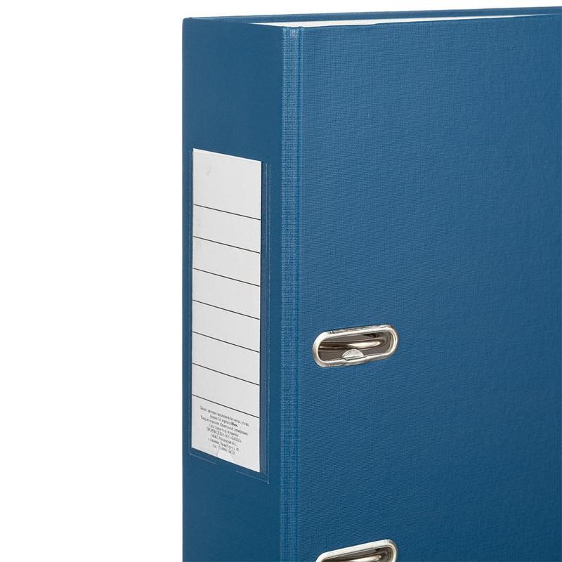 Папка с арочным механизмом Attache Elementary Economy (80мм, А4, картон/бумвинил) синяя
