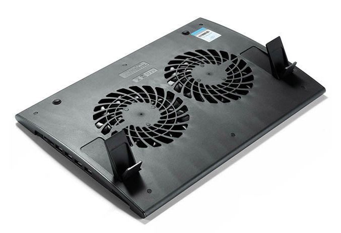 Подставка для ноутбука Deepcool Wind Pal, 17&quot;, 2 вентилятора, черная (WINDPAL)