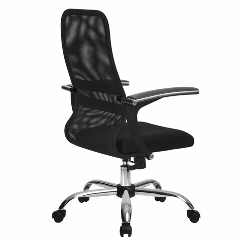 Кресло офисное Metta SU-C-8-Т, ткань-сетка черная, хром