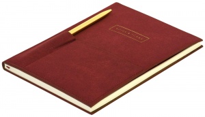 Ежедневник недатированный A5 Lorex Elegance Stylish Collection (80 листов) интегральная обложка с ручкой в кармане, 12шт.
