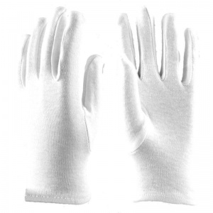 Перчатки защитные хлопковые Manipula Specialist "Атом" без ПВХ-покрытия, размер 9 (L), белые, 12 пар (ТТ-44)