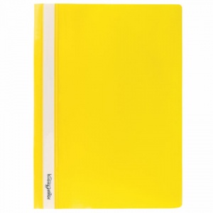 Папка-скоросшиватель Юнландия (А4, 130/180мкм, до 100л., пластик) желтая