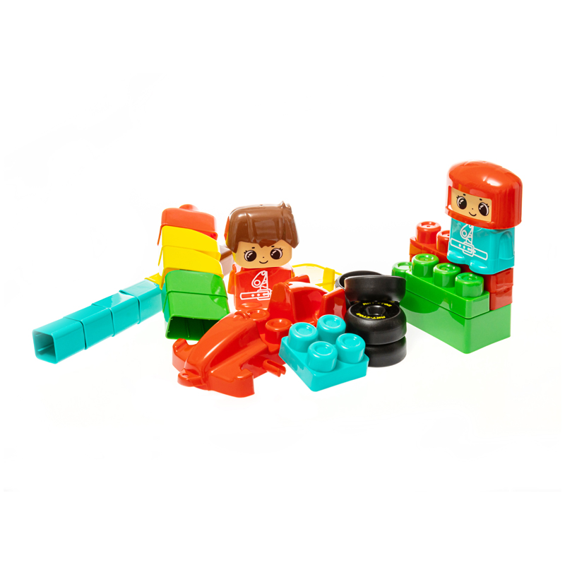Конструктор пластиковый Десятое королевство &quot;Baby Blocks. Пит-стоп&quot;, 30 деталей, картонная коробка (3909)