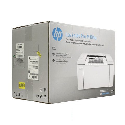Принтер лазерный монохромный HP LaserJet Pro M104a, А4, USB/ без кабеля USB) (G3Q36A)