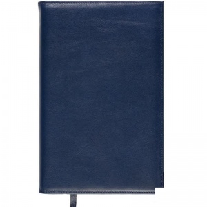 Ежедневник недатированный 160x250мм Boncarnet Prestige (190 листов) обложка кожа, синяя (160x250мм)