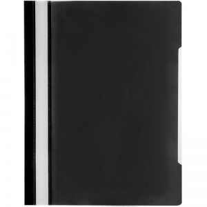 Папка-скоросшиватель Attache Элементари (А4, 150/180мкм, до 100л., пластик) черный, 10шт.