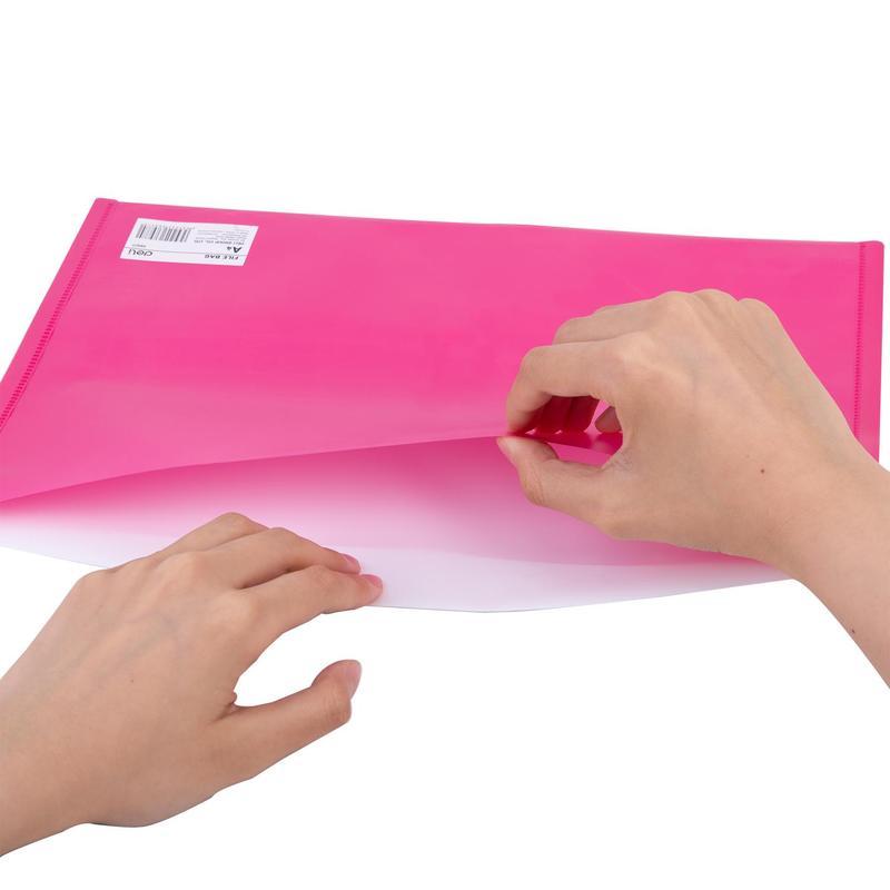 Папка-конверт на кнопке Deli (А4, 180мкм, пластик)