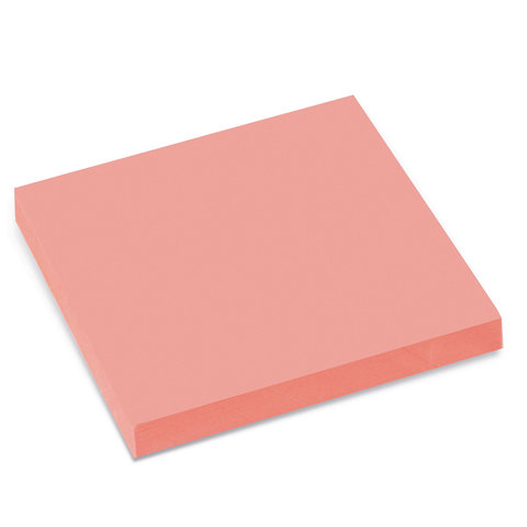 Стикеры (самоклеящийся блок) Brauberg, 76x76мм, розовый неон, 90 листов (122704)