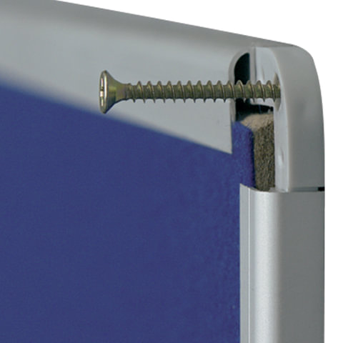 Доска текстильная 2x3 Office (90x60см, алюминиевая рамка, синяя) (TTA96)