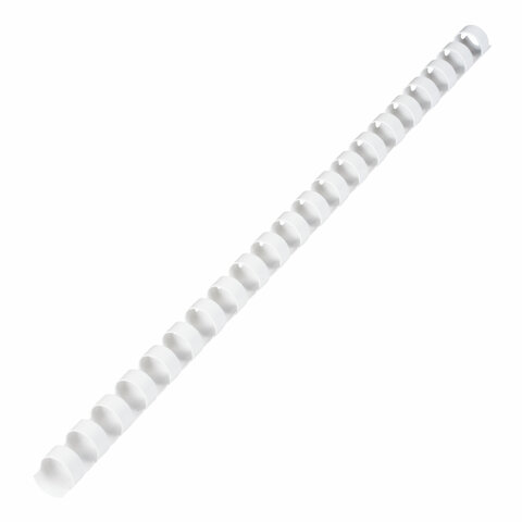Пружины для переплета пластиковые Brauberg, 14мм, А4, белые, 100шт. (530918), 10 уп.