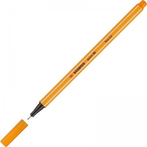Ручка капиллярная Stabilo Point 88 (0.4мм) оранжевая, 10шт. (88/54)