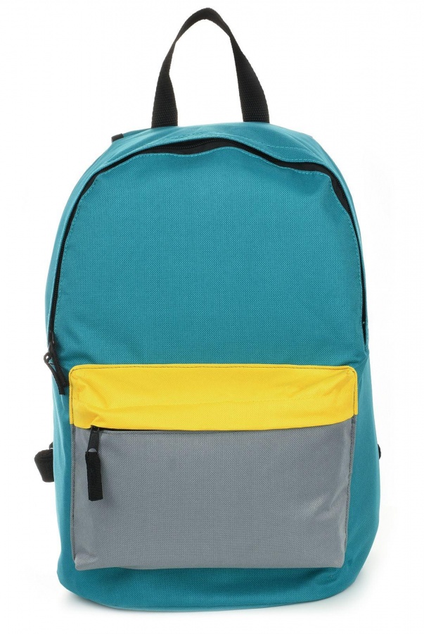 Рюкзак школьный Creativiki Street Basic 17л, 40х28х15см, мягкий, 1 отделение, желто-голубой