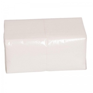 Салфетки бумажные 24x24см, 1-слойные Аракс Big Pack, белые, 600шт.