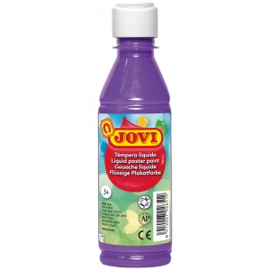 Гуашь цветная Jovi, фиолетовая, 250мл, с повышенным содержанием пигмента (50223)