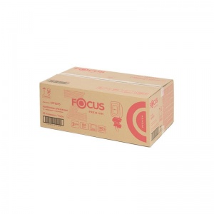 Полотенца бумажные для держателя 2-слойные Focus Economic Premium, листовые Z-сложения, 35 пачек по 100 листов
