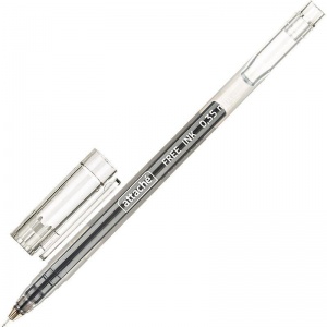 Ручка гелевая Attache Free ink (0.35мм, черный), 12шт.