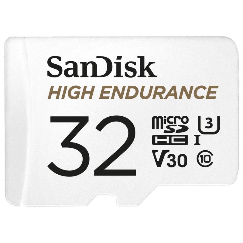 Карта памяти microSDHC SanDisk High Endurance 32Gb, UHS-I Cl10, 1шт. (SDSQQNR-032G-GN6IA)
