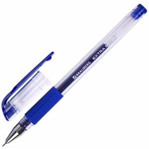 Ручка гелевая Brauberg Extra GT Needle (0.35мм, синий, игольчатый узел) (143916)