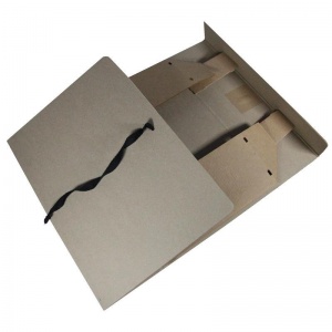 Короб архивный Attache Economy (А4, 100мм, 2 завязки, переплетный картон)