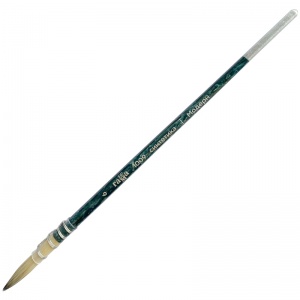 Кисть художественная Гамма "Модерн", синтетика, круглая №6, французское крепление, короткая ручка (1009006), 6шт.