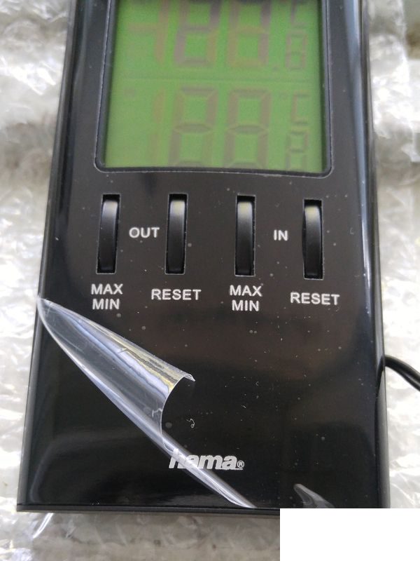 Термометр Hama Т-350, черный (123143)