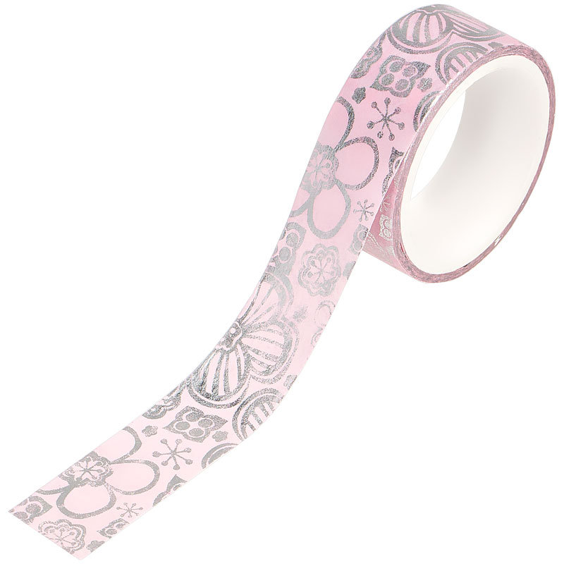 Декоративная клейкая лента MESHU &quot;Pink elegance&quot;, 1,5смx3м, 24шт. (MS_36869)