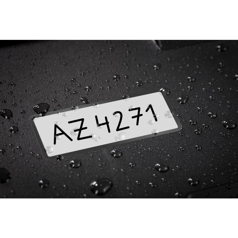 Этикетки самоклеящиеся Avery Zweckform для инвентаризации (50x20мм, 5шт. на листе А4, 10 листов) серебристые с черной рамкой