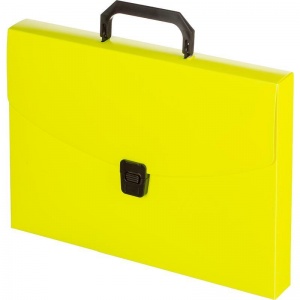 Папка-портфель Attache Neon (А4, 1 отделение, желтая, 335x230мм), 14шт.