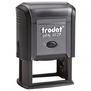 Оснастка для печати Trodat 4929 (50х30мм, синий, подушка в комплекте) черная (53063)