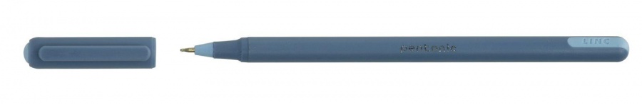 Ручка шариковая Linc Pentonic Frost (0.35мм, синий цвет чернил, голубой круглый корпус, игольчатый наконечник) 10шт.