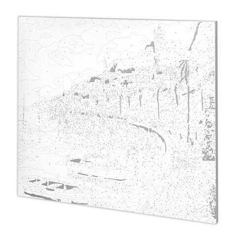 Картина по номерам Остров сокровищ &quot;Набережная&quot;, 40х50см, на подрамнике, акриловые краски, 3 кисти (662463)