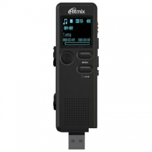 Диктофон цифровой Ritmix RR-610, 4Gb, радио, черный (15118898)